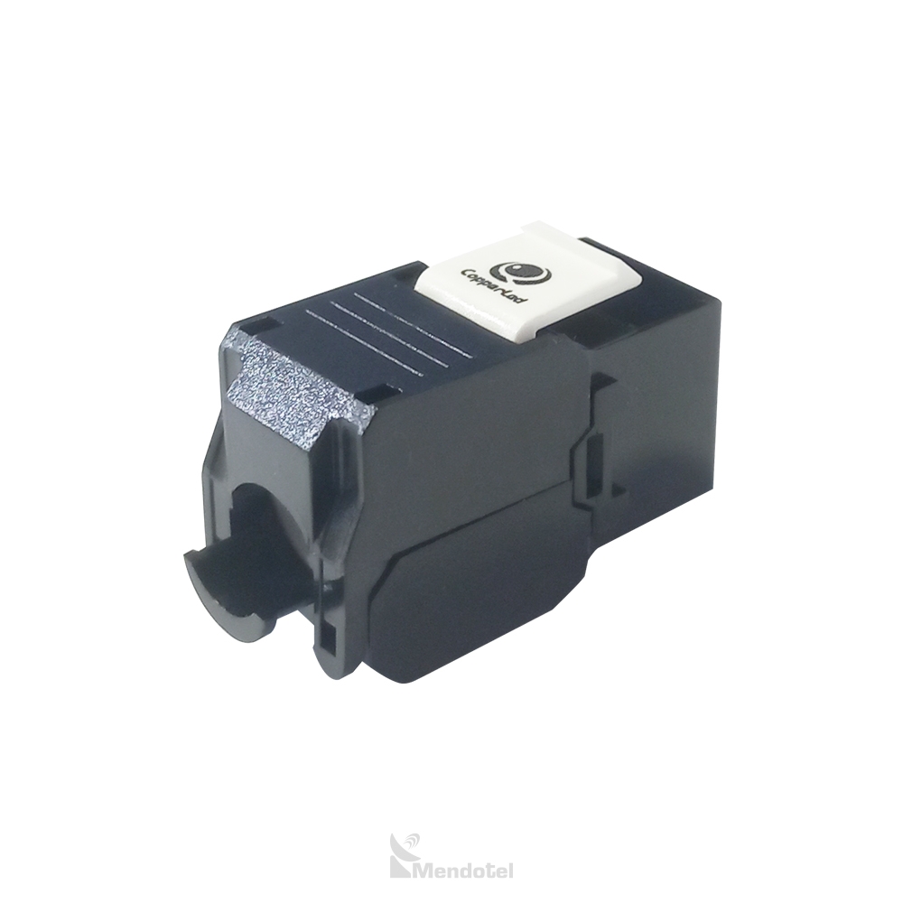 Jack CAT6A UTP 180° negro Copperled - SKU: CL-KJ-C6A04-BK