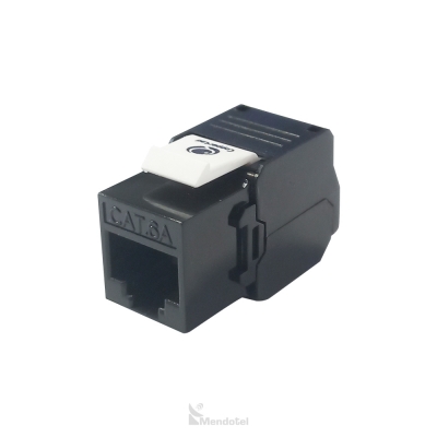 Jack CAT6A UTP 180° negro Copperled - SKU: CL-KJ-C6A04-BK