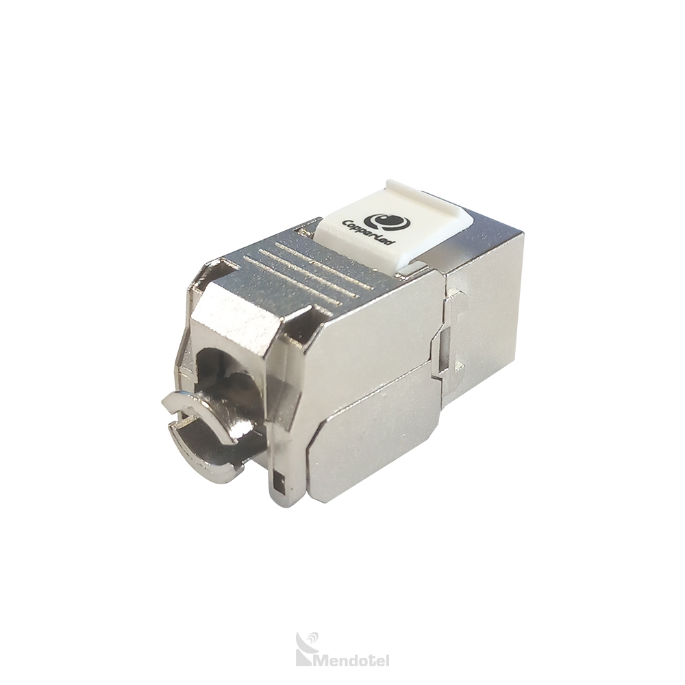 Jack CAT6A FTP blindado 180° Copperled - SKU: CL-KJ-C6A01