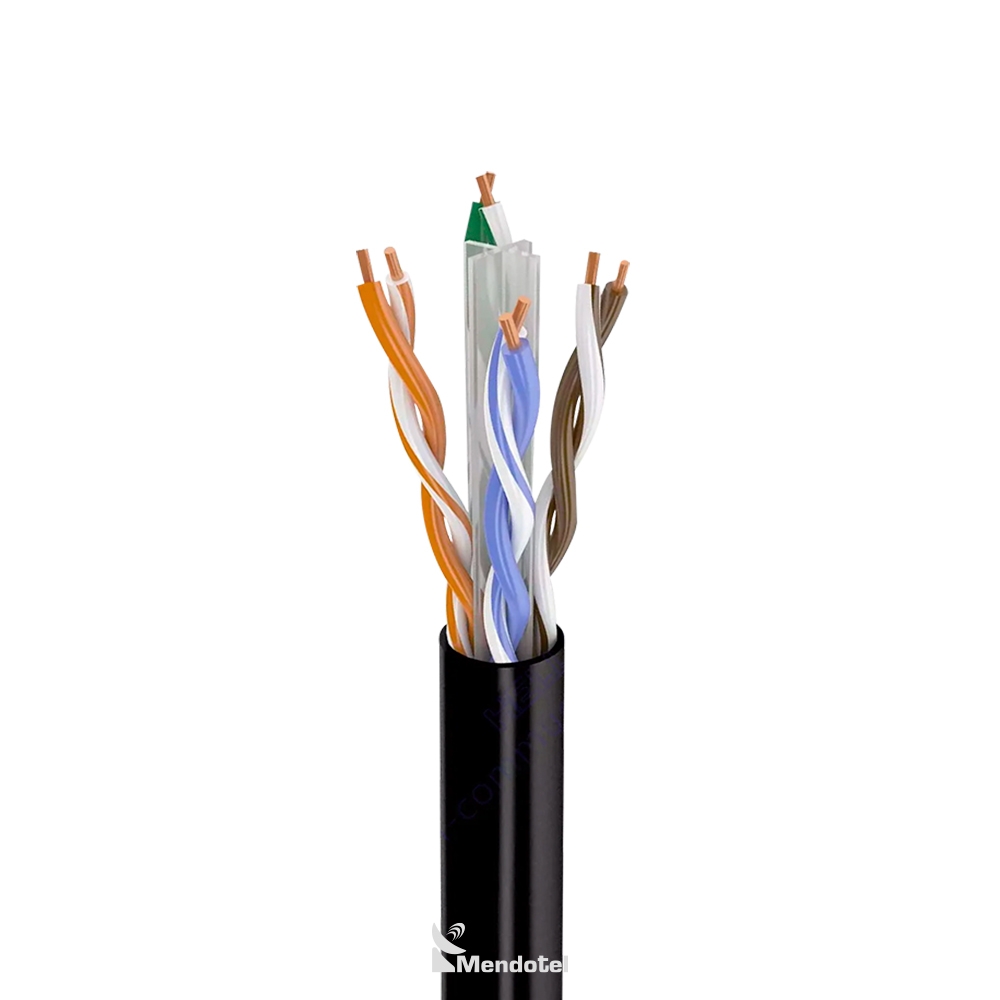 Cable CAT6 UTP UV exterior Copperled 23AWG LDPE - SKU: CL-23U-C6-DB