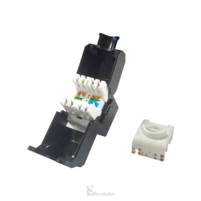 Jack UTP CAT6 Slim Negro Copperled - SKU: CL-KJU-C617-BK