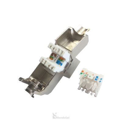 Jack Blindado FTP CAT6 Slim Metálico Copperled - SKU: CL-KJS-C609