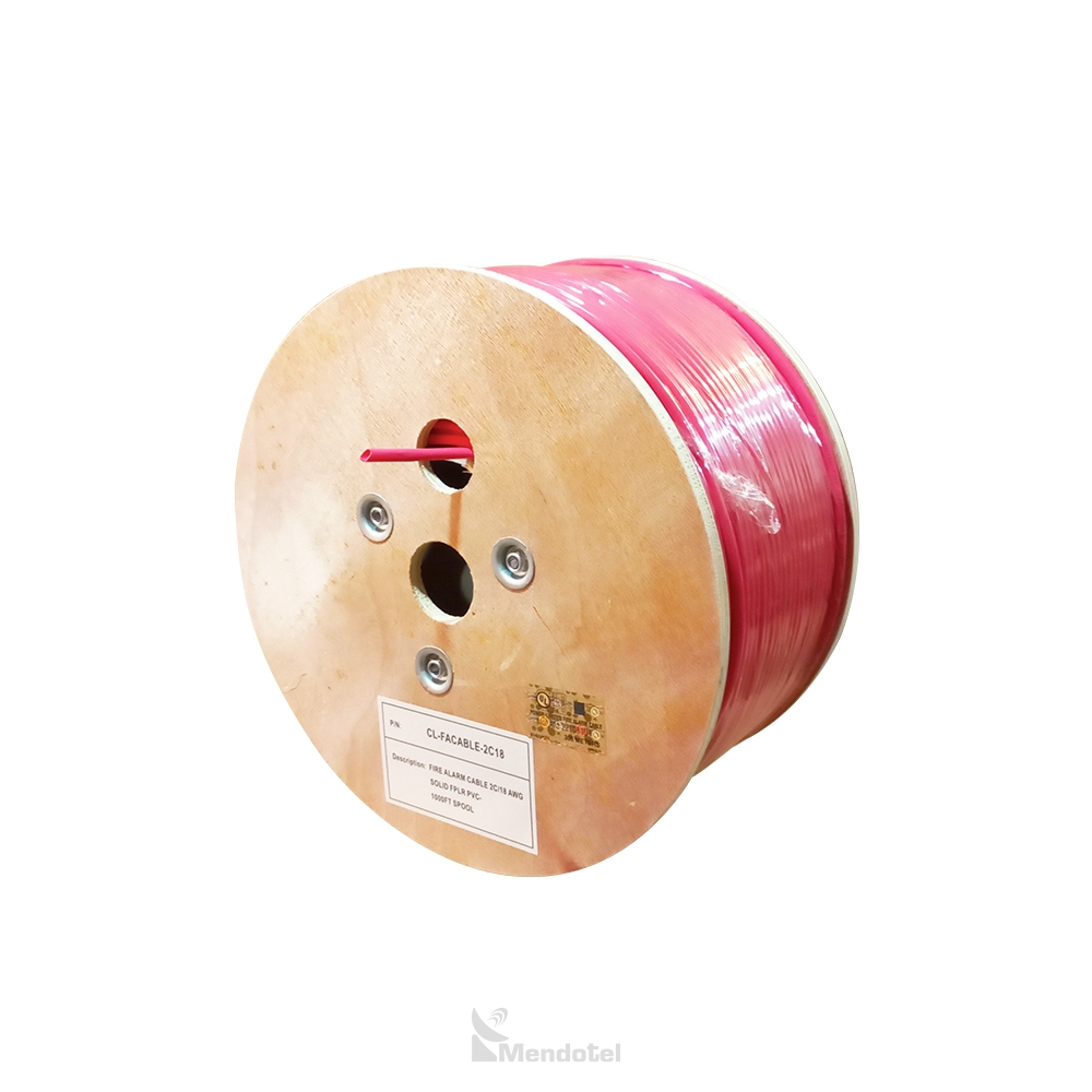 Cable de incendio FPLR 2x18 Copperled 2C/18AWG - SKU: CL-FACABLE-2C18