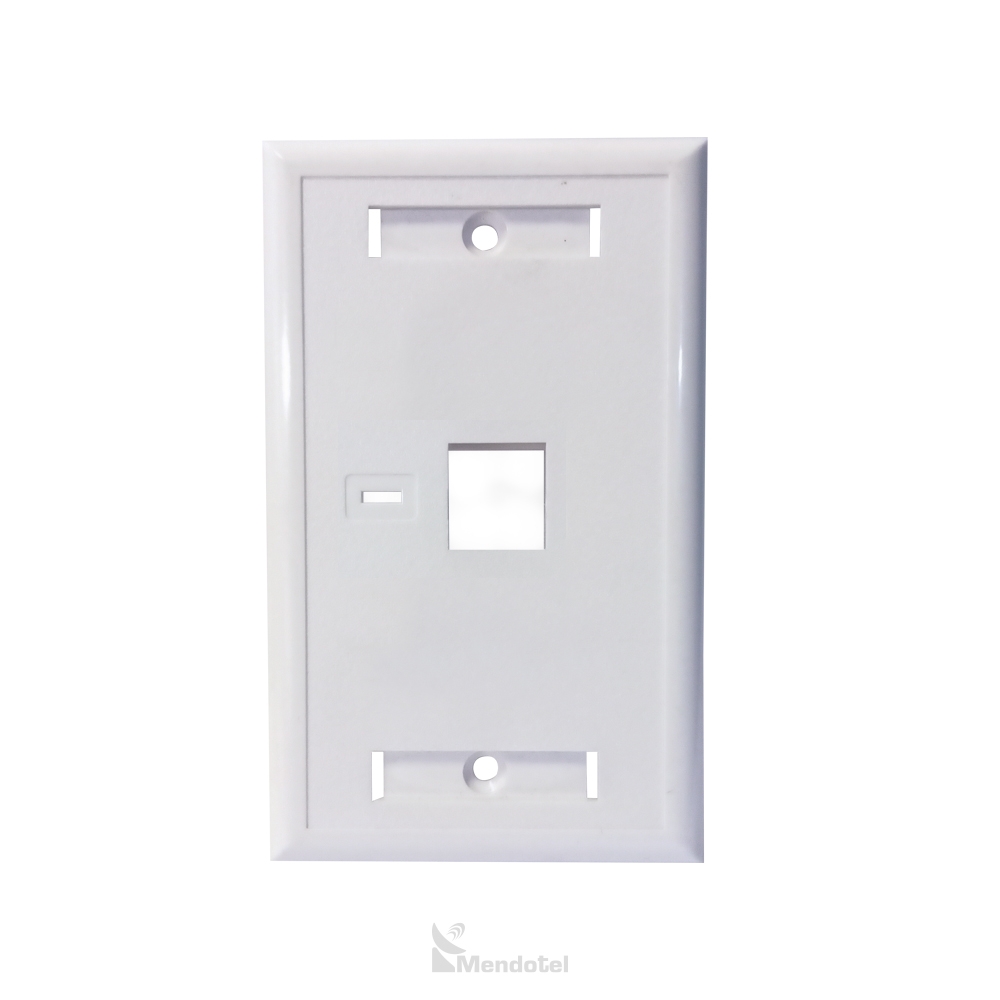Faceplate 1 puerto blanco Copperled - SKU: CL-FP-1201