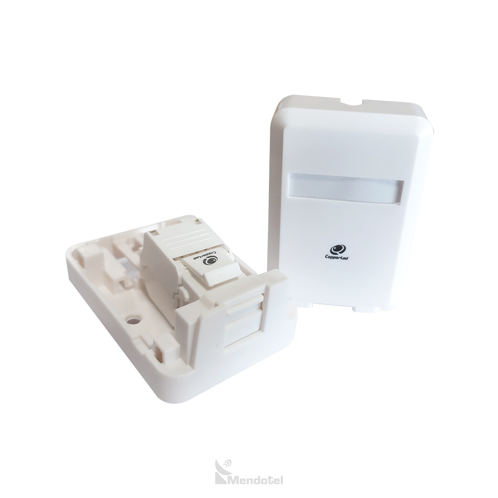 Caja sobrepuesta RJ45 Copperled 1 puerto - SKU: CL-MB-01