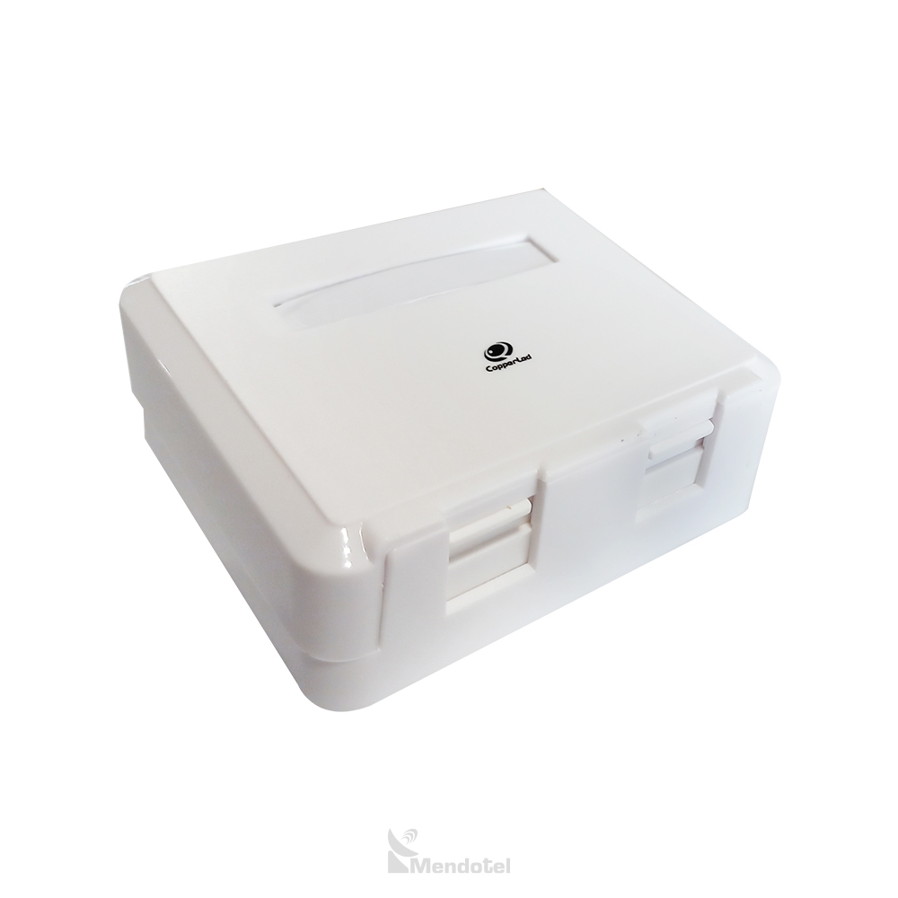 Caja sobrepuesta RJ45 Copperled 2 puertos - SKU: CL-MB-02
