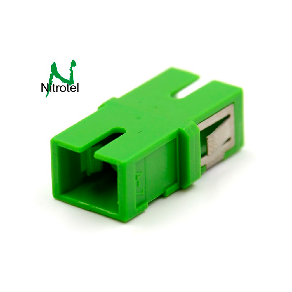 Adaptador Fibra Optica - Monomodo Simplex - SC/APC - SC/APC