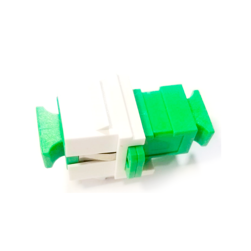 Adaptador Keystone Fibra - Monomodo Simplex - SC/APC - SC/APC