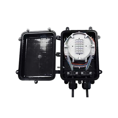 Fiber Optic Closure - 3 Fiber Cable IN-OUT Round Port_IP65 Waterproof_High Quality ABS_Suitable for Pole Mount And Wall