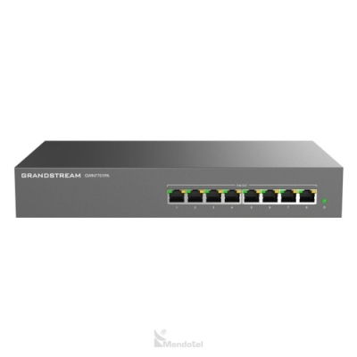 Switch no administrable con 8 puertos Gigabits, 8 puertos PoE. Grandstream GWN7701PA